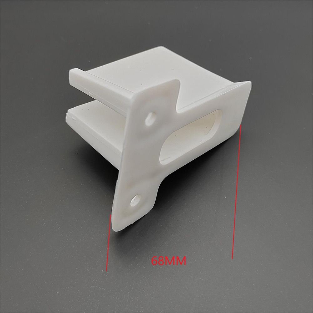 1Set With Screws Drape Rod Bracket Mounting Heavy Duty Drape Rod Support Plastic Closet Pole End Support for RV Camper Trailer