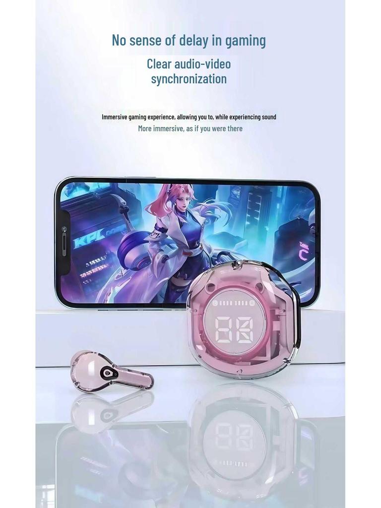 Air31 Transparent Bluetooth Earbuds, 2nd Gen In-ear Wireless TWS with Digital Display