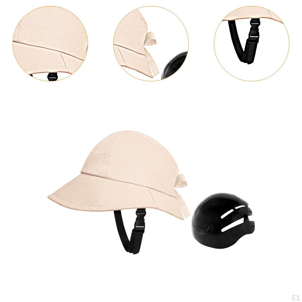 Adjustable Cycling Hat with Hard Shell for Outdoor Use Wide Brim And Chin Strap