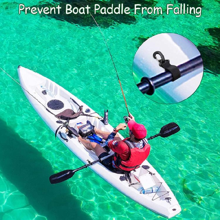 6Pcs Kayak Canoe Boat Paddle Oar Strap Webbing Fishing Rod Holder Paddle Keeper