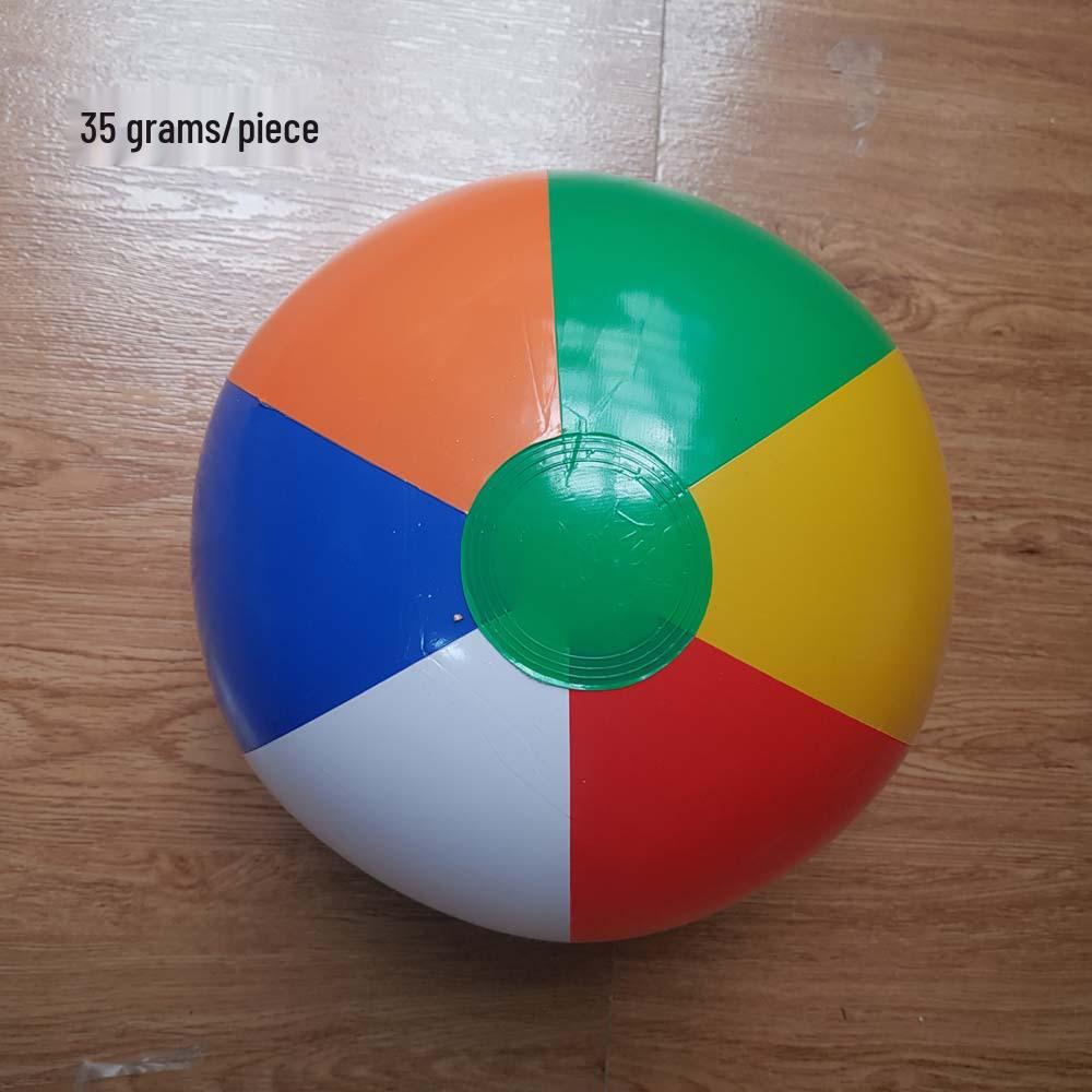 Transparent Glitter Sequin Inflatable Beach Ball - Cross-Border Advertising Balloon