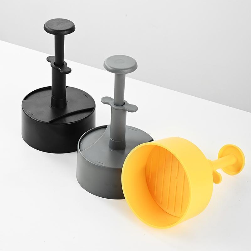 Burgerpresse, ABS-Griff Edelstahlfeder Pressen von Fleischpatties, Küchen-Kreispresse Hamburgerfleischpresse