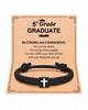 Easter Basket Stuffers for Teens Men Women Inspirational Religious Bible Verse Joshua 1:9 Cross Bracelet