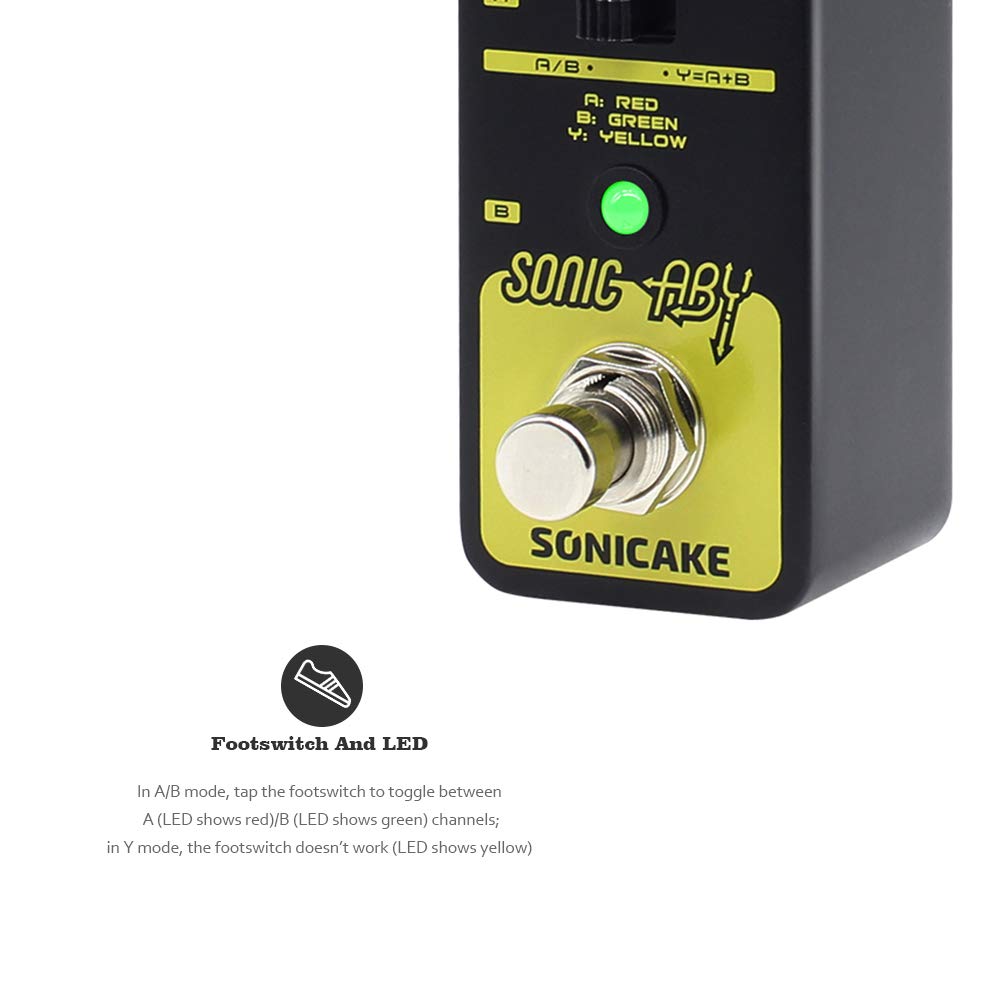 SONICAKE Line Selector Guitar Effector Pedal Sonic Aby