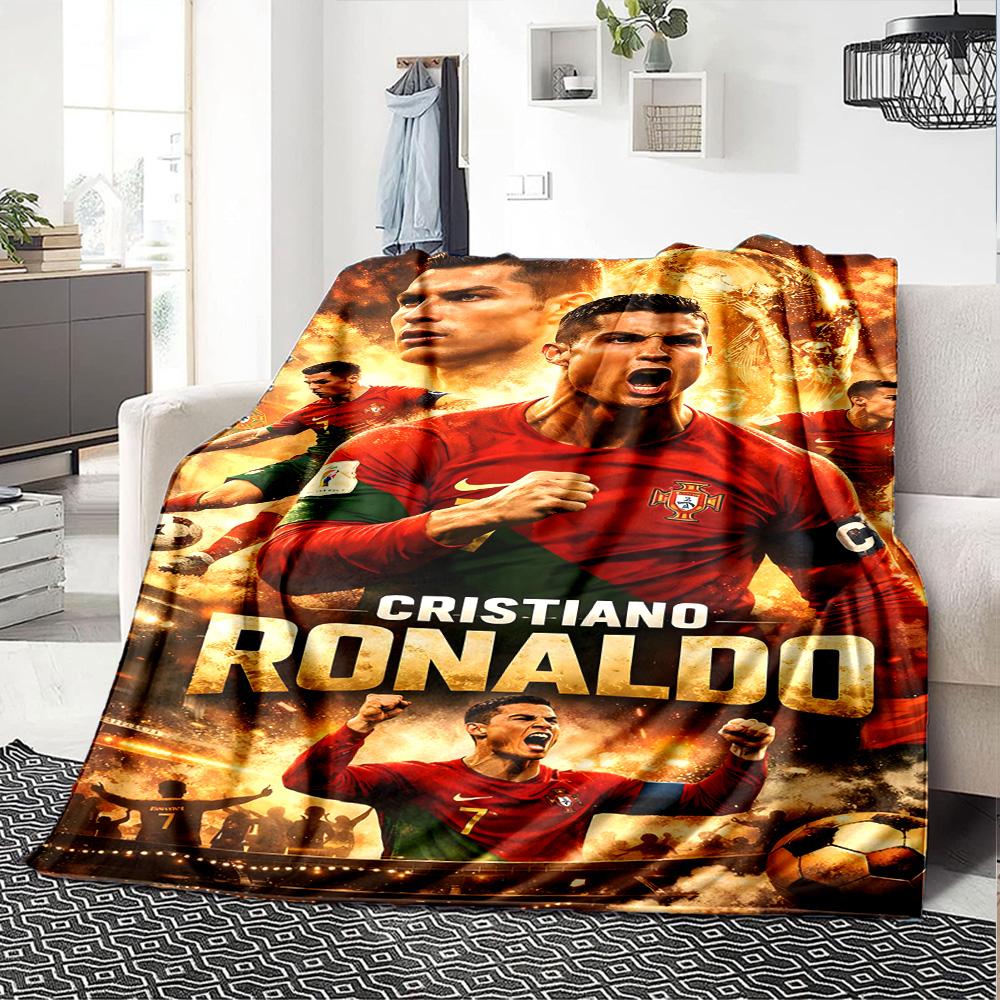 1pc Number 7 Soccer Blanket, Gift, for Men and Women, Soft Blanket, Good for Sofa Bed Couch Travel, Lightweight Flannel Blanket