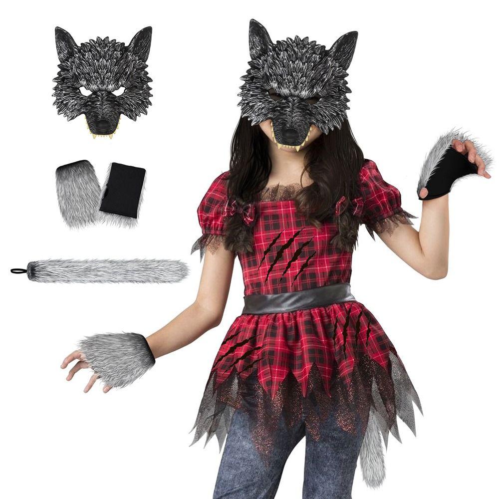 Halloween Cosplay Wolf Costume Set Novelty Masquerade Costume Props