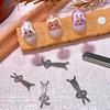 4pcs Rabbit Bear Cat Eye Magnet Stick Set Nail Art Tools Small Iron Piece Magnet Stick For Magnetic Polish Effects Nail