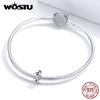 WOSTU 925 Sterling Silver Sakura vetvy Korálky Kvetina Vintage kúzla Fit Originálny prívesok na náramok