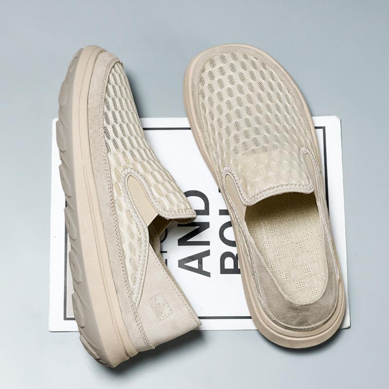 Original Men's Mesh Platform Casual Shoes Flat Low Top Slip on Loafers Simple Fashion Casual Shoes for Men Zapatos Casuales 2025