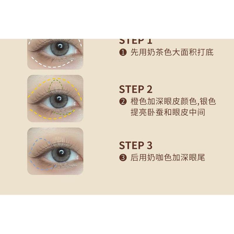 YIGU DIGU - Tea Party Series Metal Box Eyeshadow Palette #01