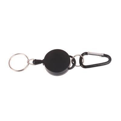 Retractable Badge Reel For Name Tag Card Metal Pull Retracting Key Chain Ring