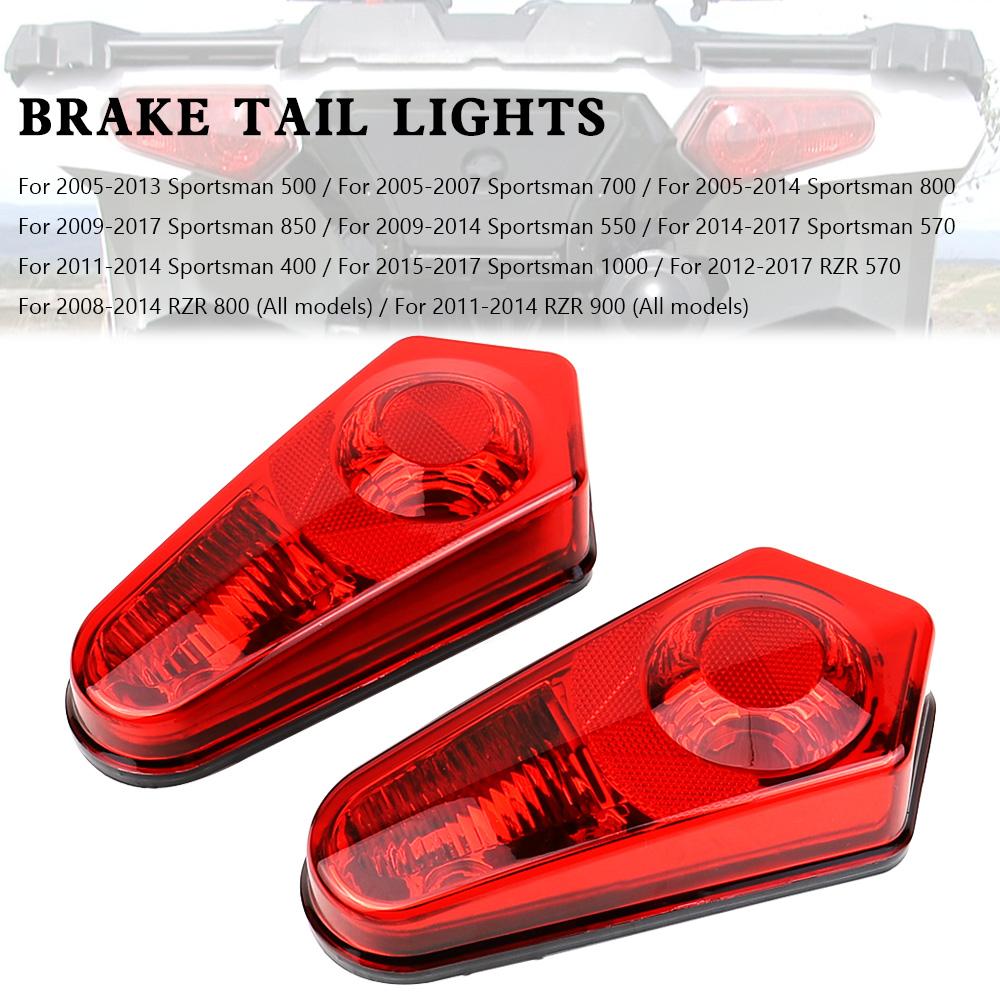

LED ATV 2411153 Brake Tail Lights For Polaris Sportsman 500-800 2005-2017 Red