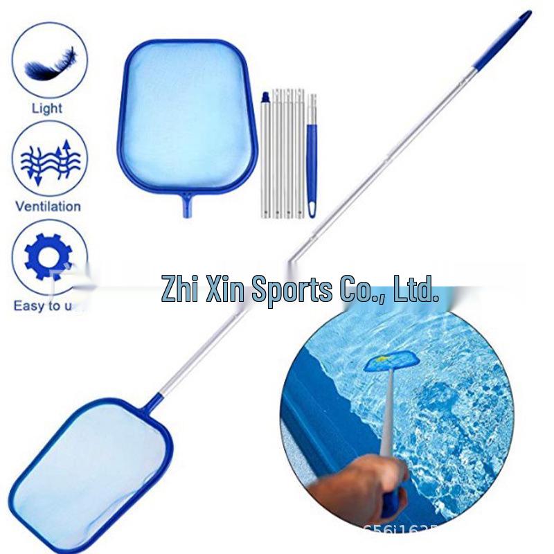 Five-Section Pool Skimmer: Shallow Net for Cross-Border Pool Cleaning