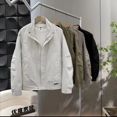 Stand-Up Collar Jacket Men'S Spring And Autumn Korean Version Men'S Casual Top Fashion Youth New Jacket High Fashion
