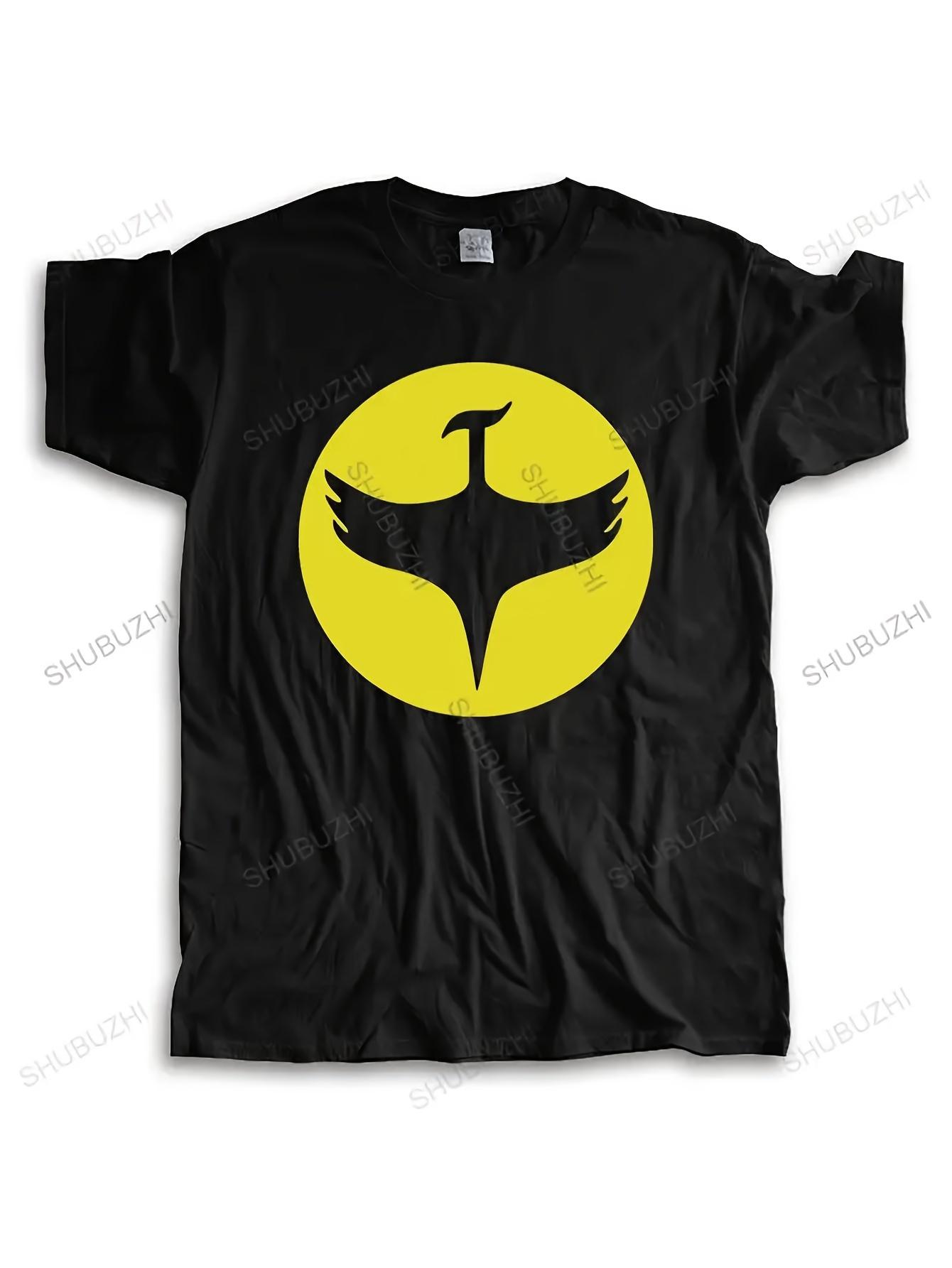 

A Stylish Black T-Shirt for Men Featuring a Striking Yellow Zagor Tenay Design - This Casual Crew Neck Tee Is Easy to Wear Year-Round XXXXL