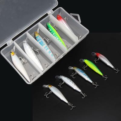 5 Pezzi/Scatola Minnow Coda Lunga Esche da Pesca 10.5cm Galleggiante Esche Dure Artificiali Wobbler Crankbait Occhio 3D Attrezzatura da Pesca Carpa Persico
