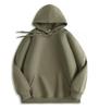 2025 autumn and winter new hooded sweater women's solid color college style loose casual velvet popular trendy brand Japanese and Korean style