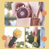 Handheld Fan Rechargeable Portable Portable Fan for Outdoor Hiking Commuting Green