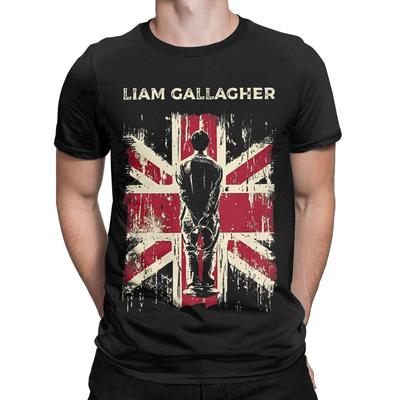 Herren Damen Vintage Liam Gallagher Band Sänger Grafik Bedrucktes T-Shirt Bekleidung Vintage Baumwoll T-Shirts Tee Kleidung Sommer