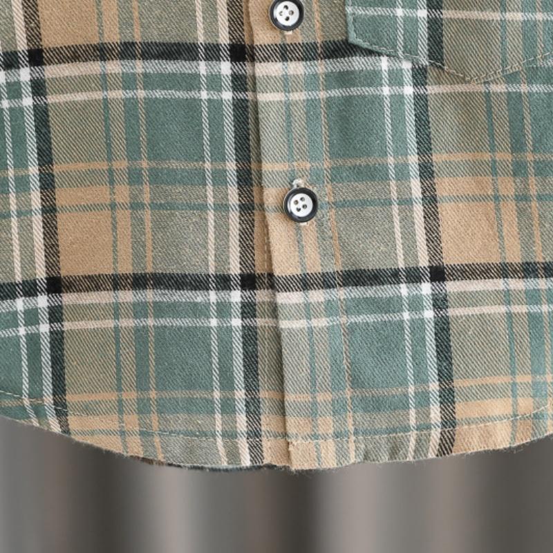 Children's Spring and Autumn Set 2025 New Boys' Fashionable Children's Checkered Shirt and Jeans Three Piece Set Kids Outfits