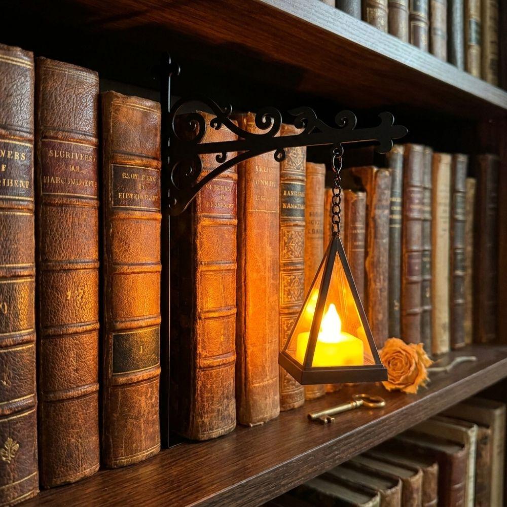 Decorative LED Book Nook Lamp Warm White Light Pumpkin Ghost Lantern Dorm Room