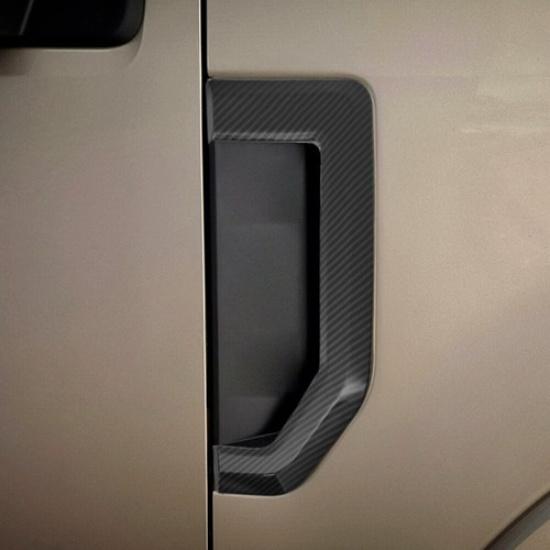 2x Fender Emblems Trim Cover For Ford F250 F350 F450 F550 2015- Carbon Fiber