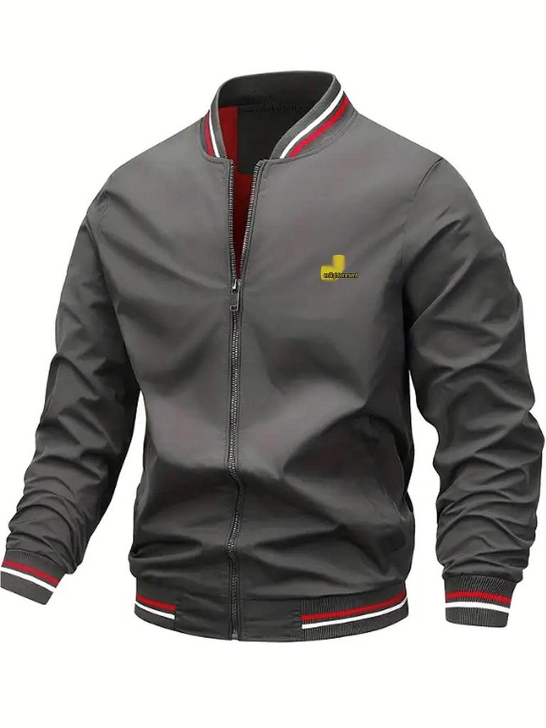 Men's Cross-Season Motorcycle Windbreaker Street Style Baseball Jacket