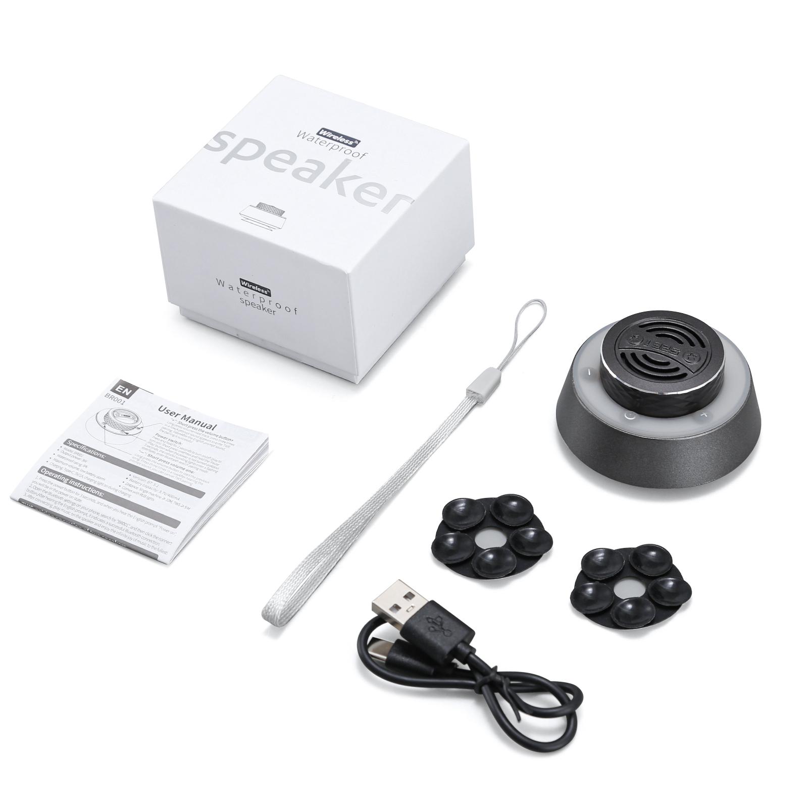 

Mini Portable Waterproof Bluetooth Speaker | 360° Surround Sound | Fashionable Aluminum Shell | Essential for Home & Travel чорний