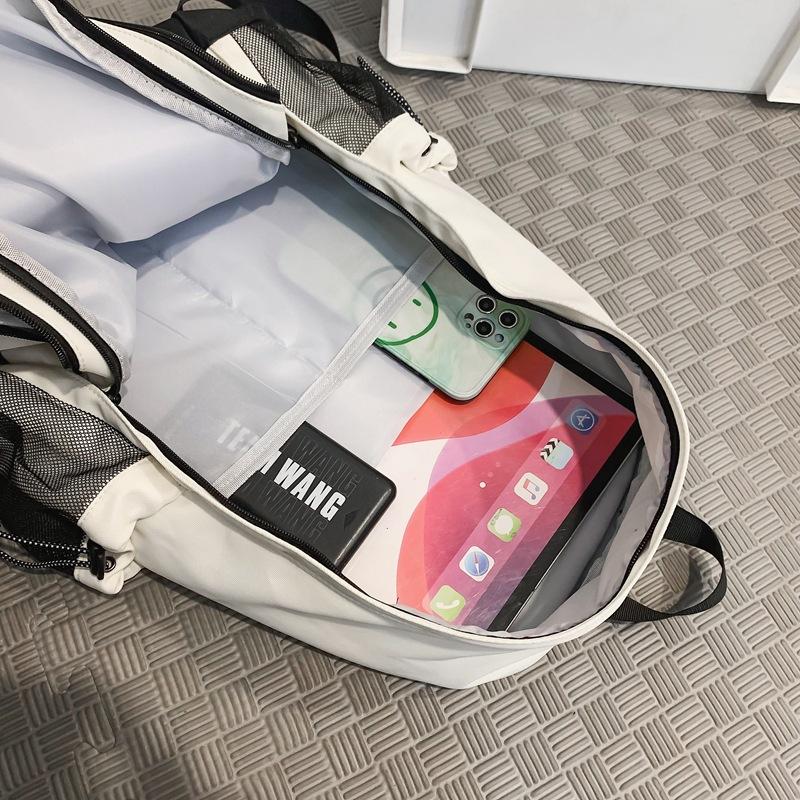 Schoolbag1011 New trendy brand backpack male college student computer backpack bag female junior high school student large-capacity casual schoolbag