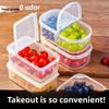 The Fruit Bento Box Is A Transparent, Covered, Separated and Fresh-keeping Box Specially Designed for Primary School Students' Food When Going Out