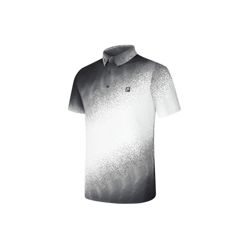 New FILA Golf Series Polo Shirt Men's All Over Print A11M415105F-ZA