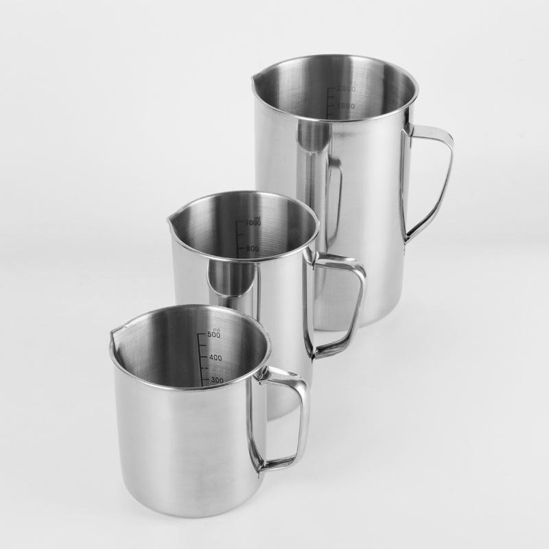 Stainless Steel Pointed Spout Graduated Measuring Cup Beaker for Liquid & Baking 500ml