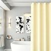 Plastic Shower Liner, Modern Solid Color Bathroom Curtain, Waterproof Shower Curtain with Metal Grommets for Bathroom Decor