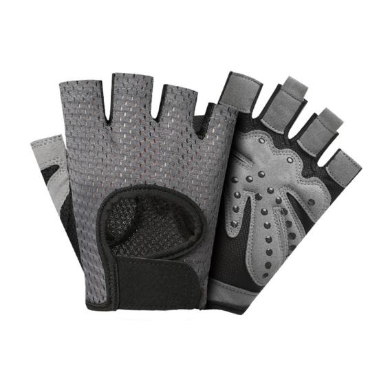 Men Women Sports Gym Fitness Workout Weightlifting Half Finger Anti-skid Gloves