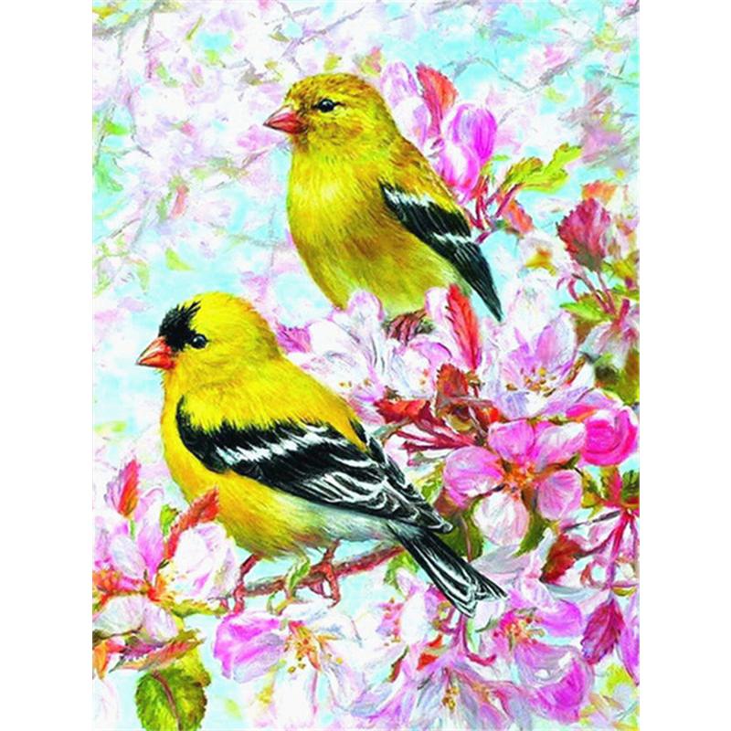 5d Diamond Painting Flower Birds Full Square/Round Diamond Embroidery Cross Stitch Peony Mosaic Needlework Home Decor Kits