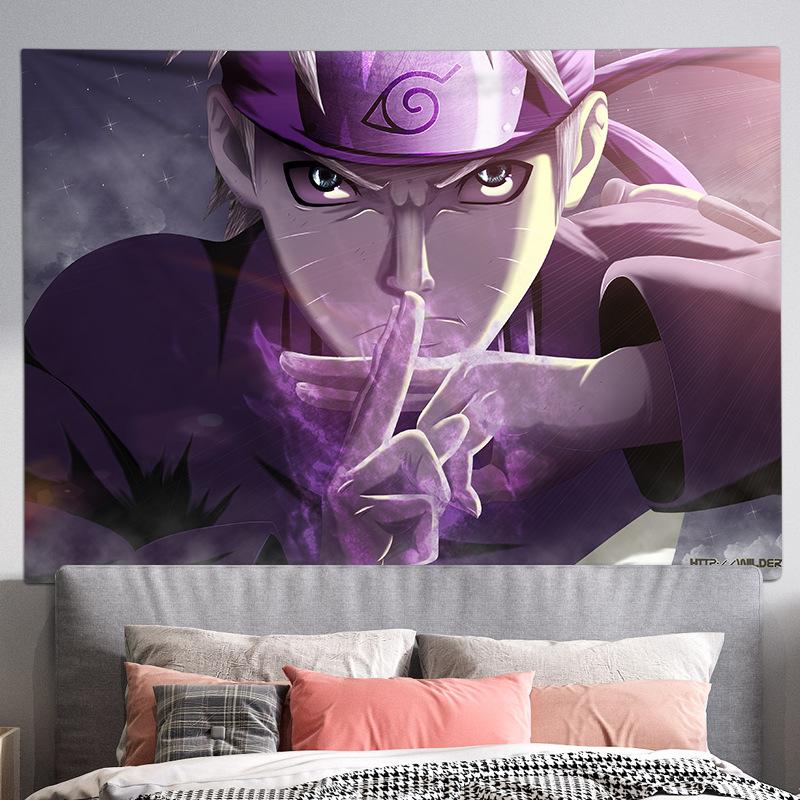 Living Room Background Cloth, Bedroom Hanging Cloth, Japanese Cartoon Anime Tapestry, Room Wall Carpet