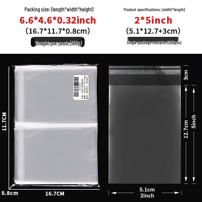 Clear Self-Adhesive OPP Bag for Candy, Snack, or Bread Packaging