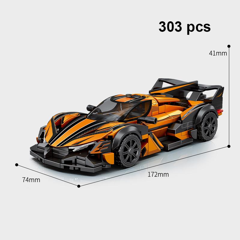 City Technical Car Speed  Racing Car Building Blocks Sports Police Car Pick Up MOC Creative Vehicle Toys