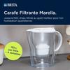Carafe filtrante BRITA - Marella Blanche - Capacité 2,4L dont 1,4L d'eau filtrée - 1 Cartouche Maxtra Pro All-In-1 incluse
