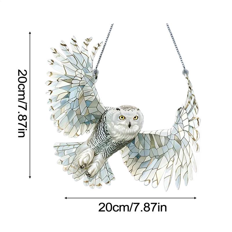 Colorful Hummingbird Art Window Pendant Acrylic Hanging Birds Wind Chimes Sun Catcher Crafts For Living Room Bedroom (No 3D)