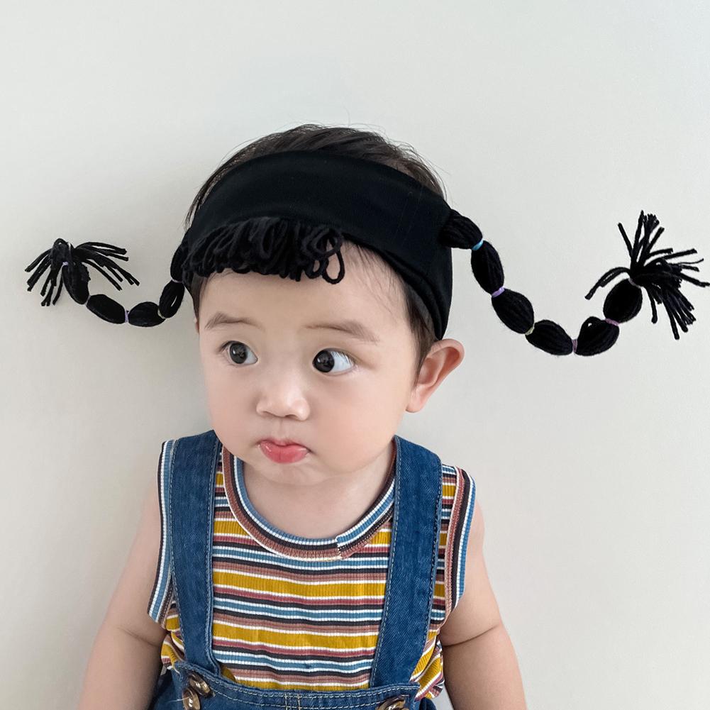 Children's Funny Hair Band Personality Trend Headband Super Black Korean Baby Hair Headwear Acc I5X1