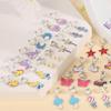 Pairs of 20 Earrings for Girls Star Plant Shape Non-pierced Earring for Teen