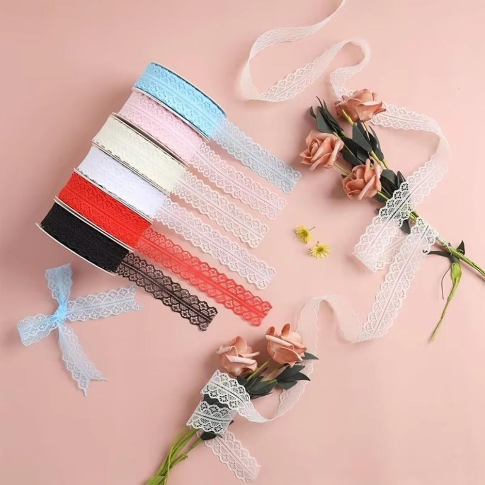 10 Yards Length Embroidered Lace Ribbon 3cm Width DIY Lace Material  For Gift Box