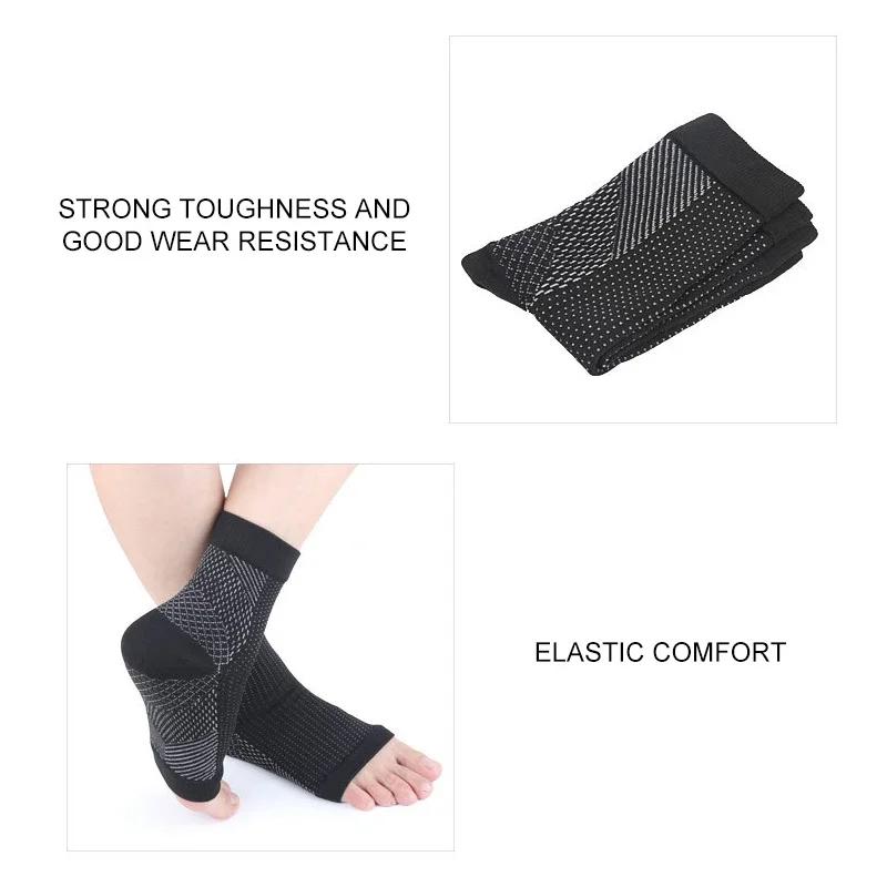 1 Pair Sports Ankle Brace Compression Ankle Support Anti Fatigue Socks Breathable Net Foot Sleeve Yoga Anklet Protective Gear