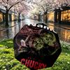 Custom Name Personalized Bride of Chucky Print Umbrella, Auto Open Close, 8‑Rib Sturdy Frame, Commute Camping Hiking Use, Birthday Gift