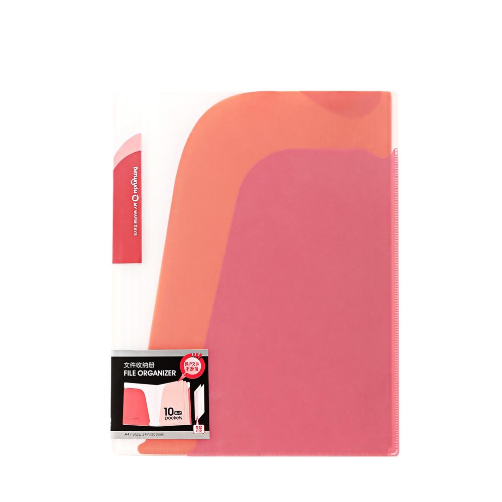 Waterproof A4 Document Organizer Angled-cut Student File Folder Stationery