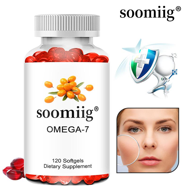 Omega 3-7-9 plant-based dietary supplement, beneficial for heart, hair, nail, and skin health, 120 softgels.