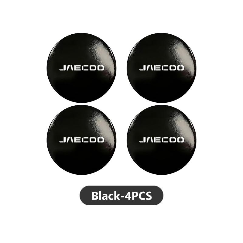 4pcs Car Emblem Wheel Center Hub Caps Badge Wheel Decal Sticker For JAECOO J7 PHEV J8 Omoda C9 2WD