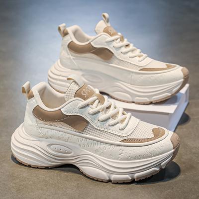 Men's Shoes 2025 Autumn and Winter New Fashion Trend Comfortable Versatile Dad Shoes Thick Sole Explosive Casual Sports Shoes