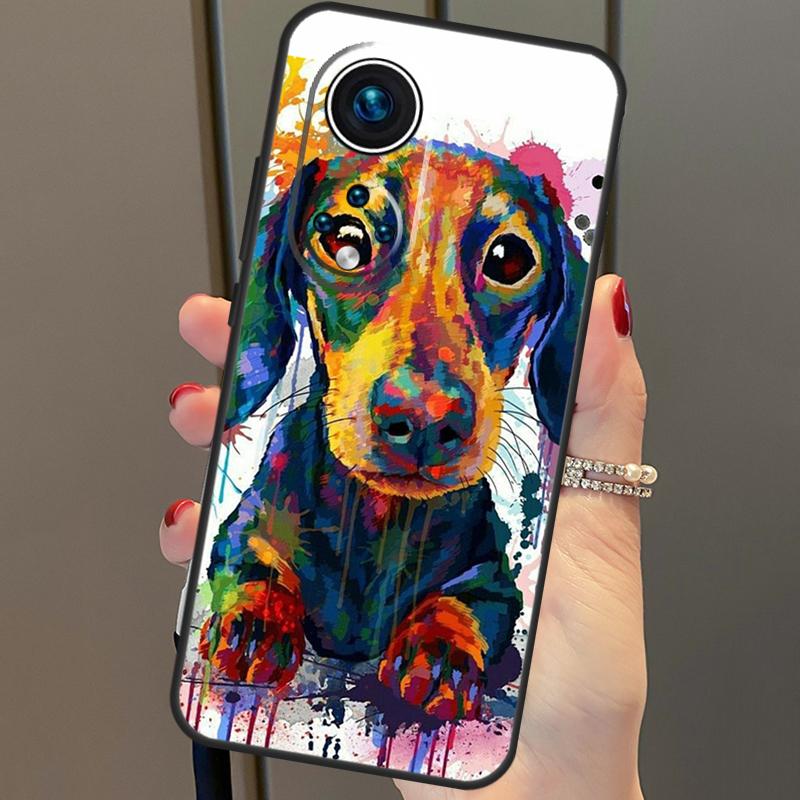 

Чехол для собаки такса для Honor Magic 6 Pro 5 Lite 50 70 90 X6 X7 X8 X9 Honor X6a X7a X8a X9a X8b X9b Honor 70